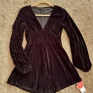 Elegant Black Velvet Dress
